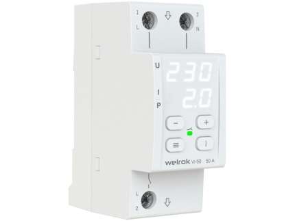 Реле напряжения с контролем тока Welrok VI-50